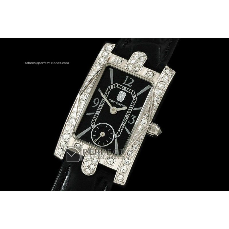 HW10003 Ladies Avenue C WG Black Diamonds Swiss Quartz