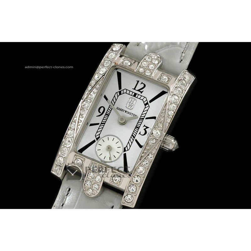 HW10004 Ladies Avenue C WG MOP White Diamonds Swiss Quartz