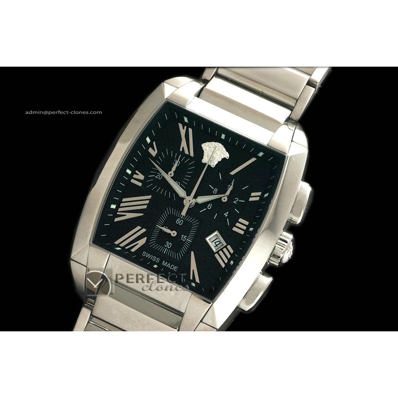 VE10001 2006/7 Character Tonneau Chrono SS Black Swiss Quartz