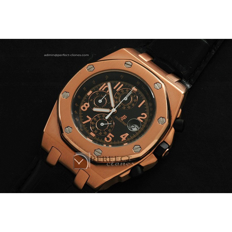 AP10041 Arnold Limited Ed Royal Oak Chrono Blk Jap Quartz Chrono