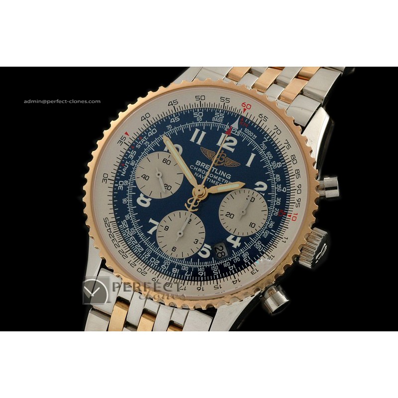 BL10057 TT Navitimer Blue Dial Numeral Working Chronos 28800