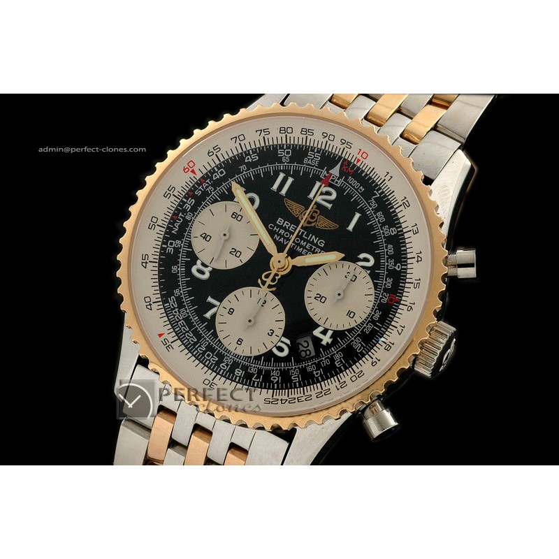 BL10055 TT Navitimer Black Dial Numeral Working Chronos 28800