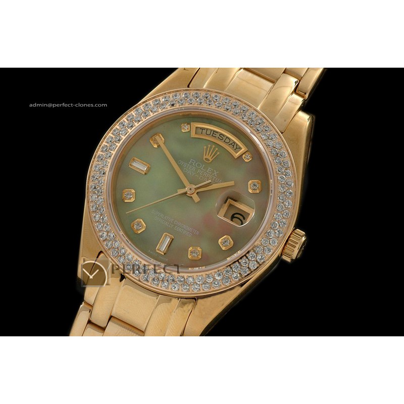 RLDDF10091 FG Masterpiece MOP Rustic Dial Diam Markers/Bez Eta