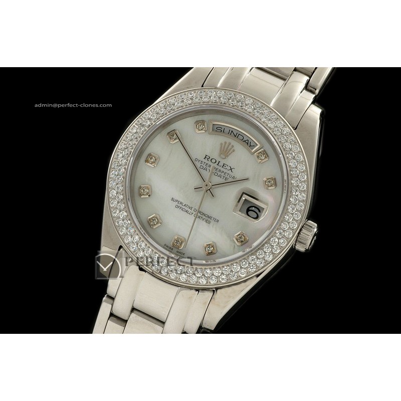 RLDDS10082 SS Masterpiece MOP White Dial Diam Markers/Bez Eta