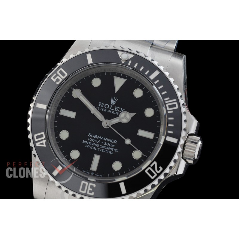 0 0 0 0 0 0 0 0 RLS-41-0086 QF 904L Steel 2020 41mm No Date Submariner 124060LN SS/SS Black DD 3230 72 Hrs Reserve - Free Sprung Movement 