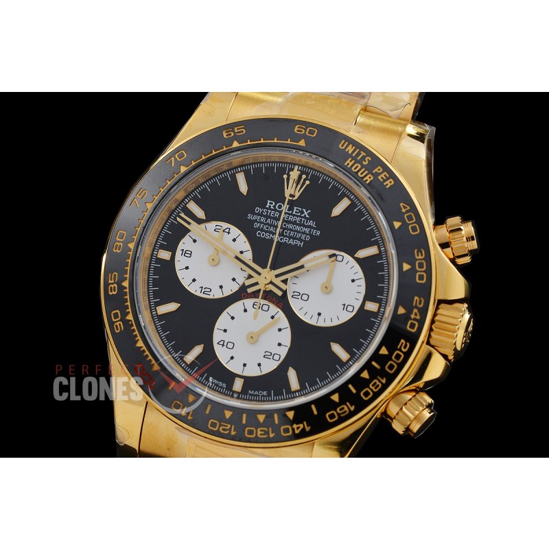 0 0 0 0 0 0 RLDF-126528-101W QF 904L Steel Le Mans Daytona 126528LN YG/CER/YG Black Sticks 4132 Superclone - 72 Hours Power Reserve Movement / Extra Weighted