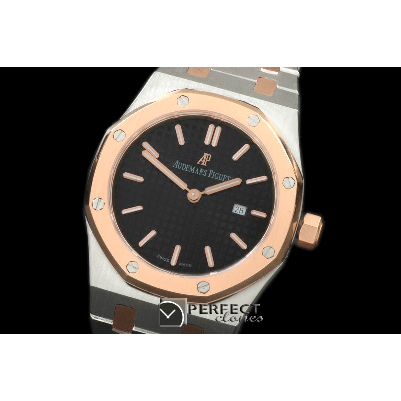 APLD01012 Royal Oak Ladies SS/RG Black S-Qtz
