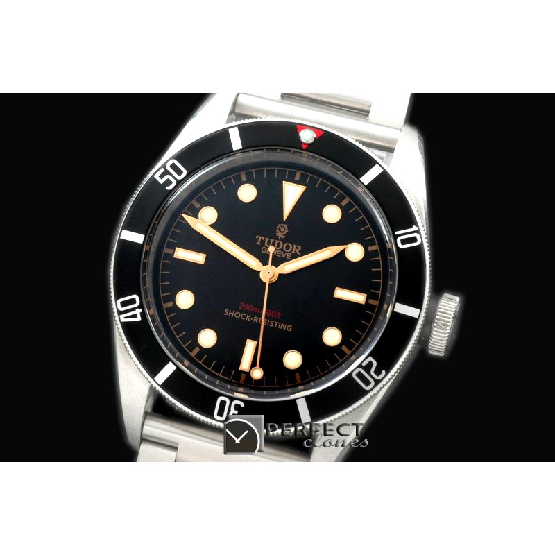 TU00105 Heritage Black Bay SS/SS Black Asian 2824-2