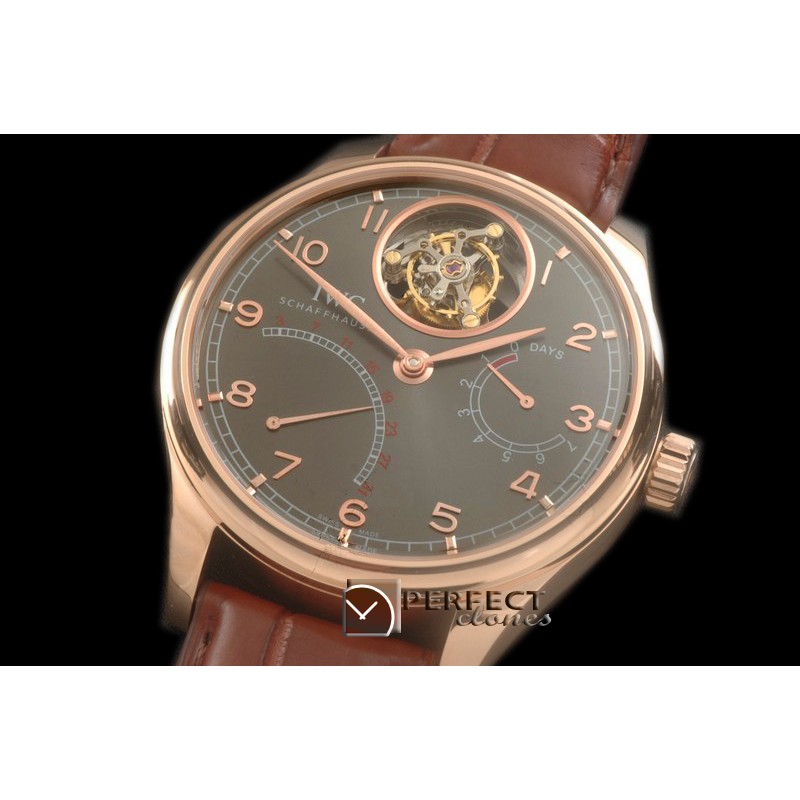 IWPTB00088 Portugese Mystere Tourbillon RG/LE Grey Tourbillon