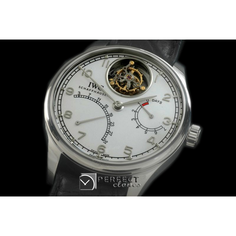 IWPTB00081 Portugese Mystere Tourbillon SS/LE White Tourbillon