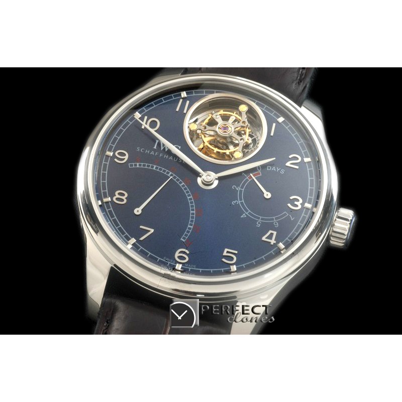 IWPTB00084 Portugese Mystere Tourbillon SS/LE Black Tourbillon