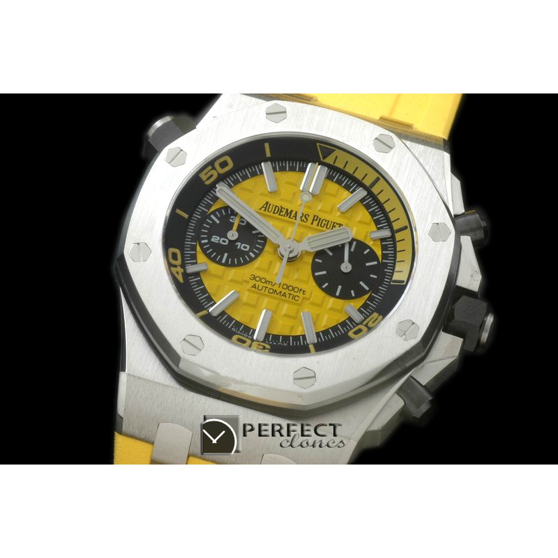 APDC-084 Royal Oak Diver Chrongraph SS/RU Yellow Asia 7750/3126