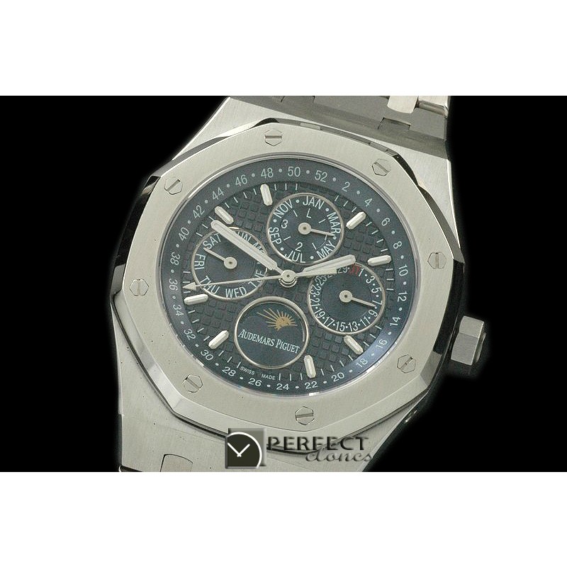 AP26574-103 Royal Oak 26574 Perpetual Calender SS/SS Blue A-2813