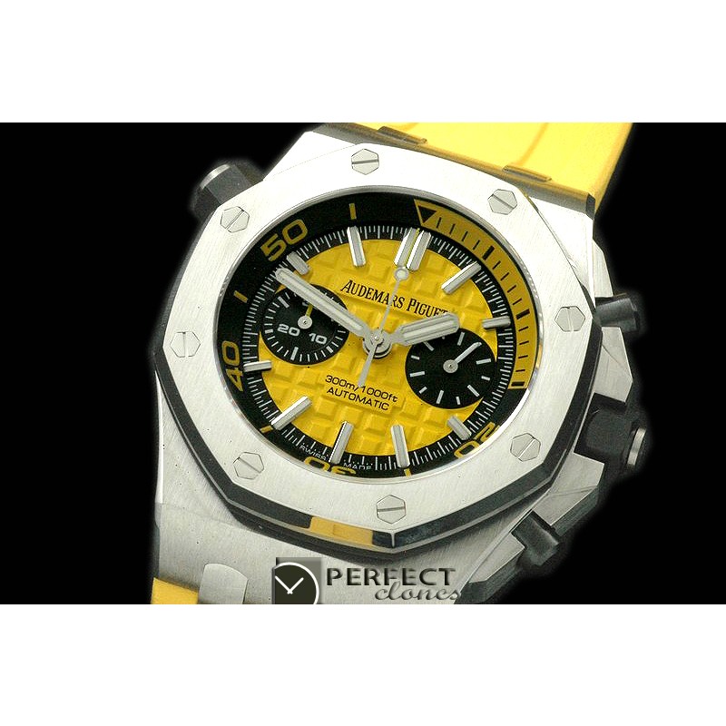APDC-074 NF Royal Oak Diver Chrono SS/RU Yellow Asia 7750