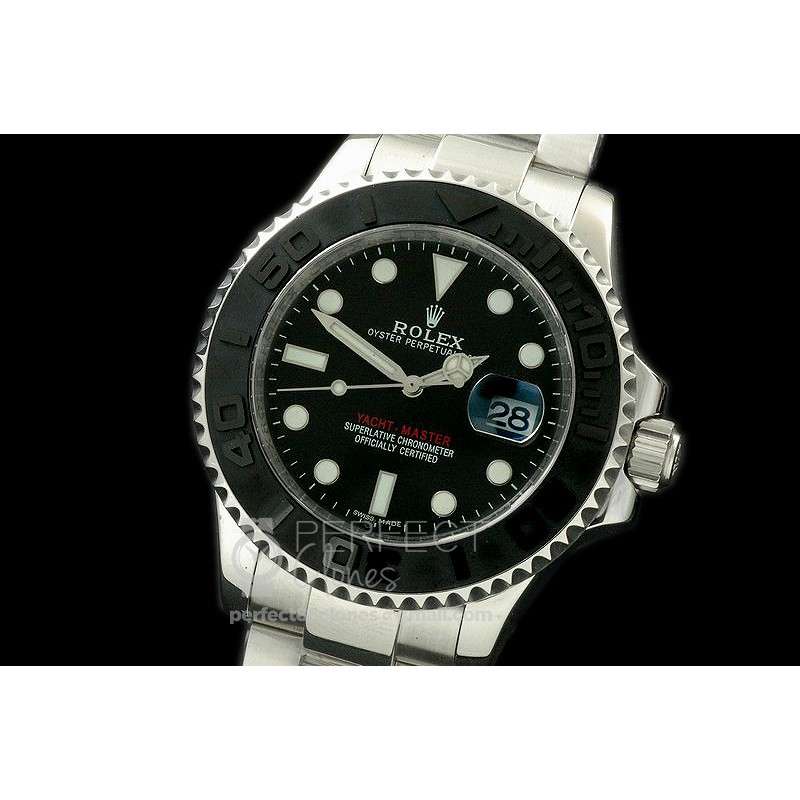RYMEN00081 Yachtmaster Men CER/SS Black A-2836