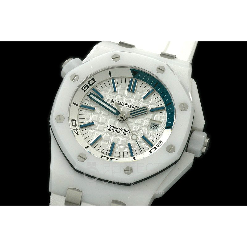 APD-L-113 Royal Oak Diver CER/RU White A-2813/3120