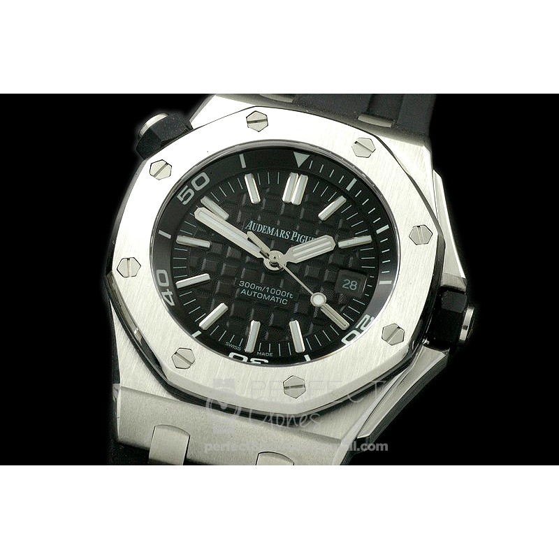 APD-L-101 Royal Oak Diver SS/RU Black A-2813/3120