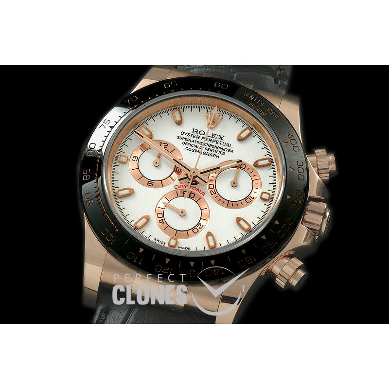 RLDFR00151AL Daytona 116515 RG/LE White Stk A-7750/4130