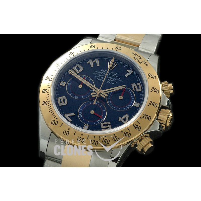 RLDT00115A Daytona 116523 YG/SS Blue Num A-7750 Sec@6 28800