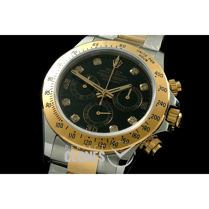 RLDT00125A Daytona 116523 YG/SS Black Diam A-7750 Sec@6 28800