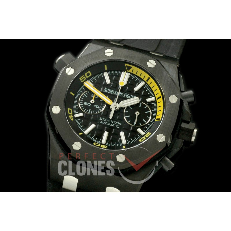 APDC-069 Royal Oak Diver Chrono PVD/RU Black Asia 7750