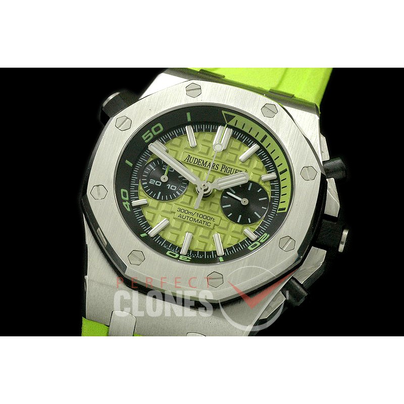 APDC-053 Royal Oak Diver Chrono SS/RU Green Asia 7750