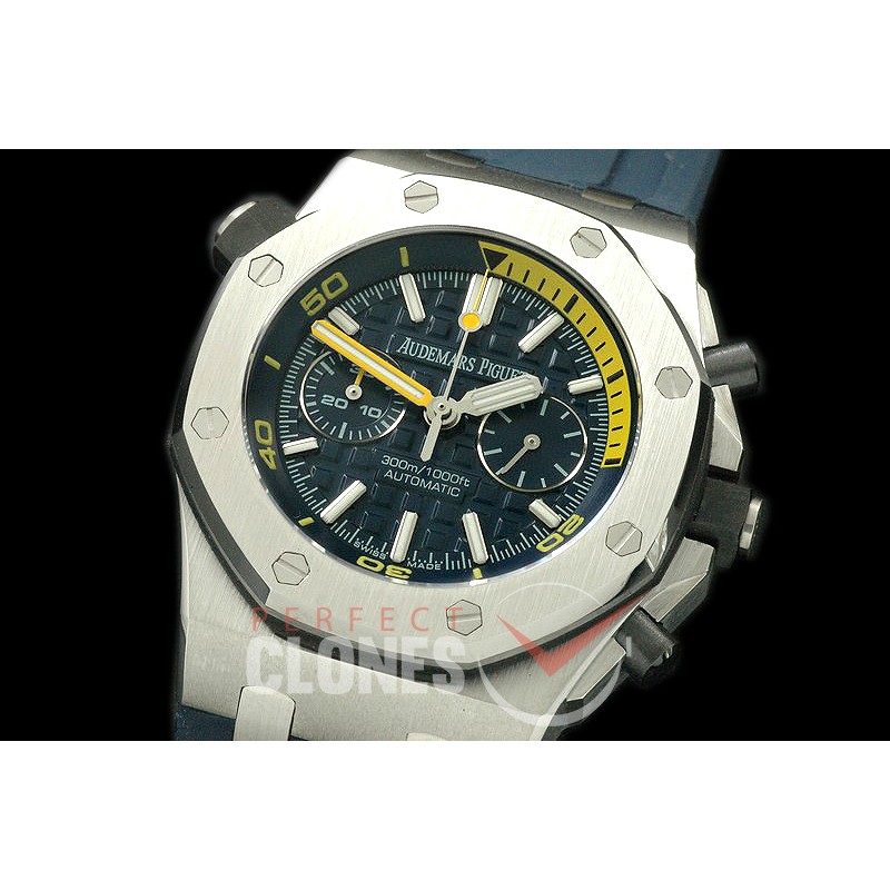 APDC-052 Royal Oak Diver Chrono SS/RU Blue Asia 7750