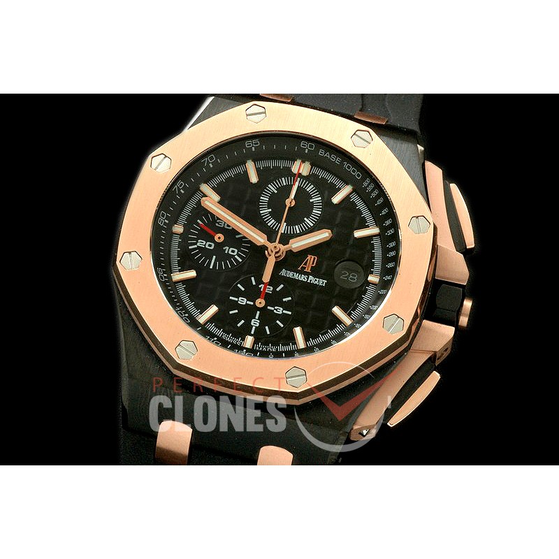 AP26400-124 Royal Oak Offshore 26400 PVD/RG/RU Black A-7750