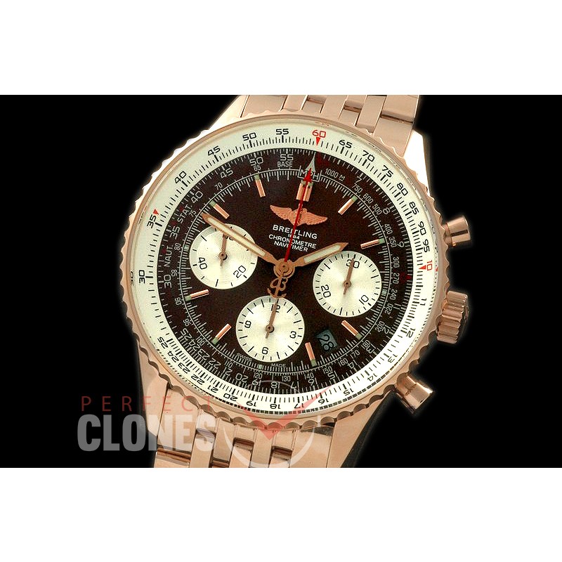 BLN01-145 Navitimer 01 RG/RG Bronze Stk Asian 7750 28800