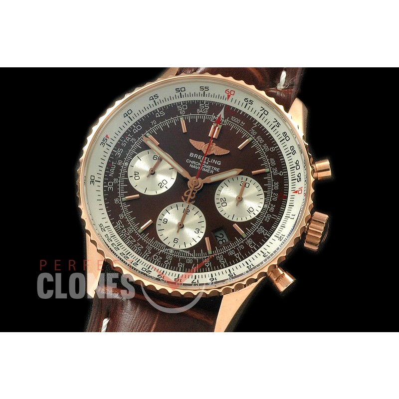 BLN01-145L Navitimer 01 RG/LE Bronze Stk Asian 7750 28800