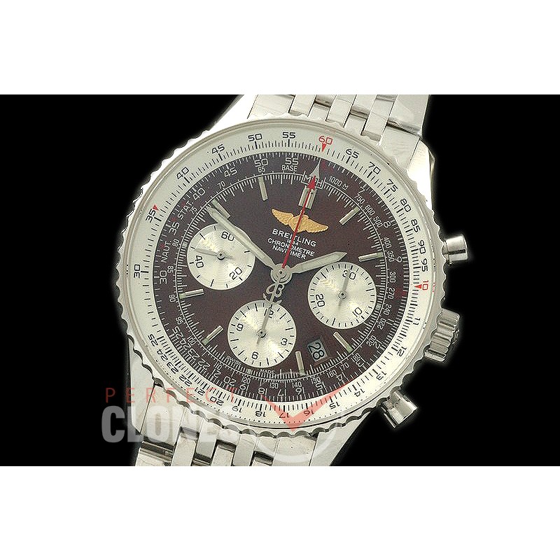 BLN01-097 Navitimer 01 SS/SS Grey Stk Asian 7750 28800