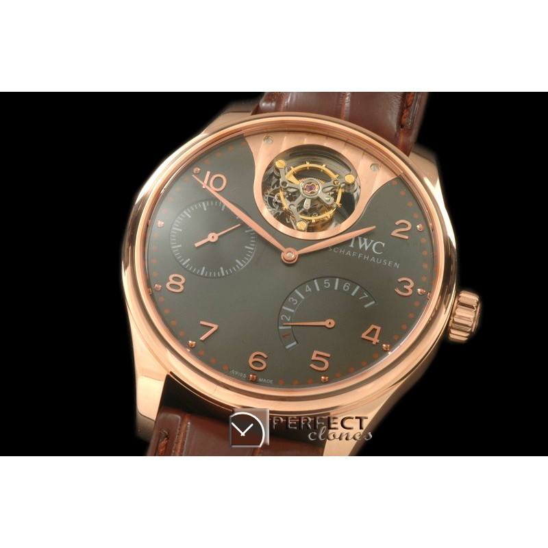 IWPTB00128 Portugese Mystere Tourbillon RG/LE Grey Tourbillon