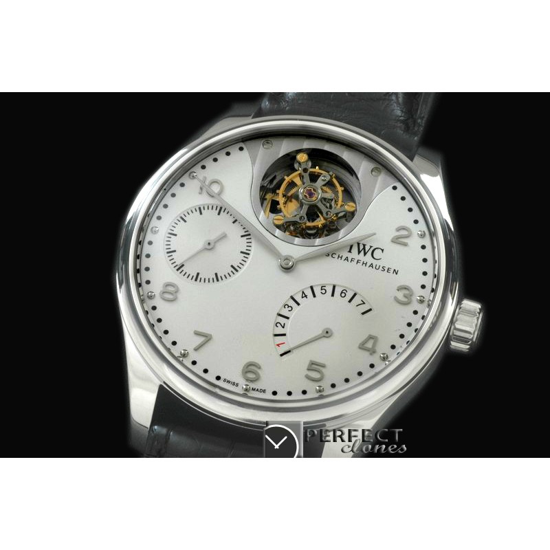 IWPTB00121 Portugese Mystere Tourbillon SS/LE White Tourbillon