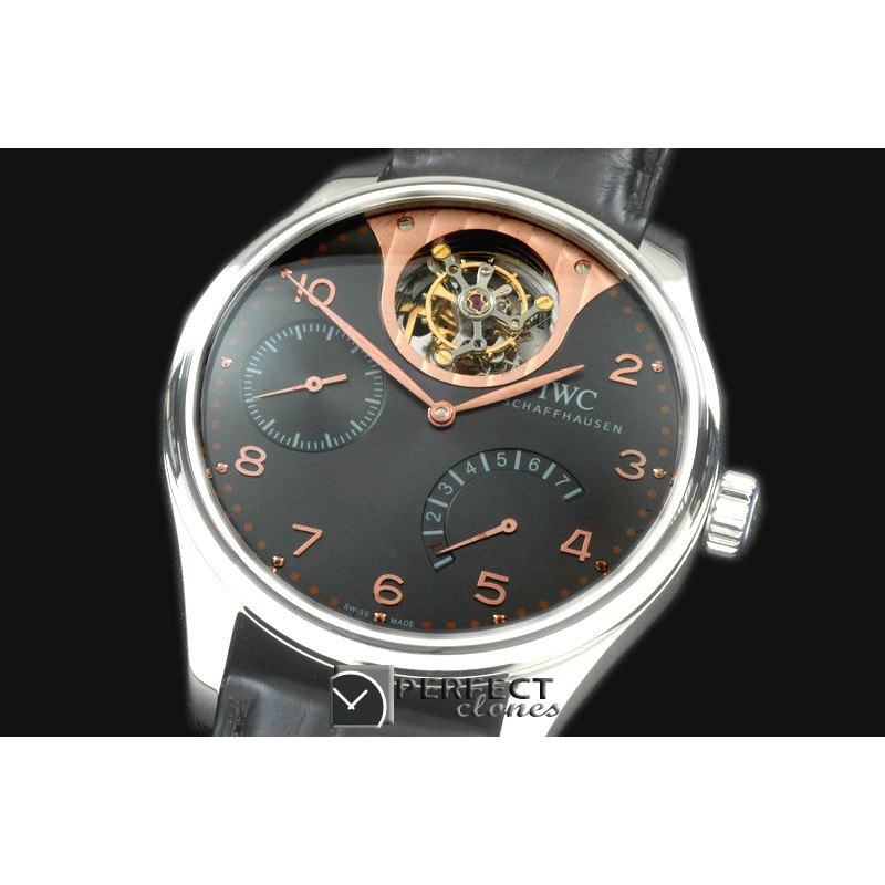 IWPTB00123 Portugese Mystere Tourbillon SS/LE Grey Tourbillon