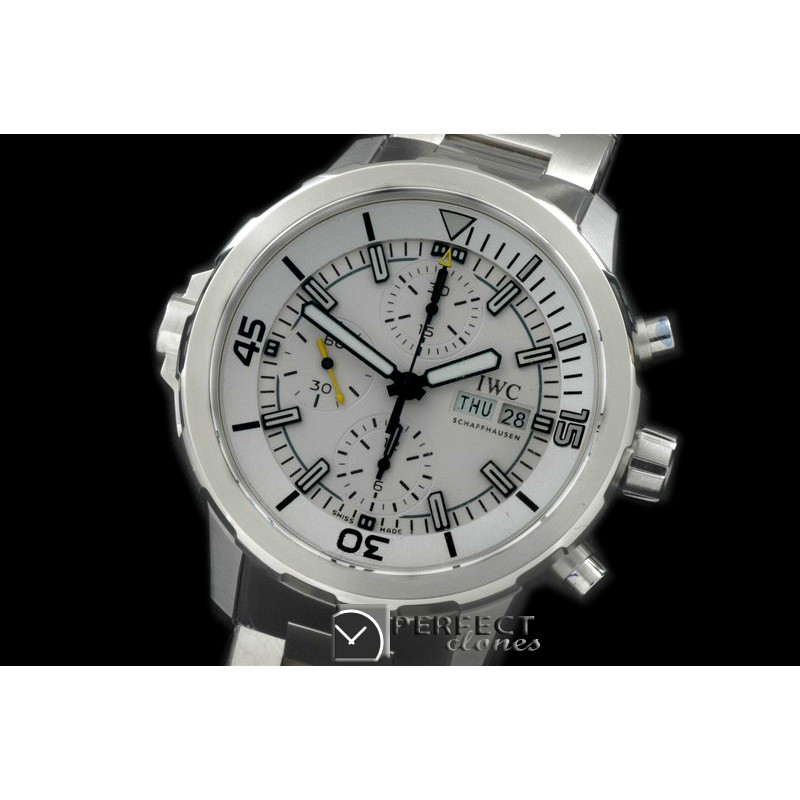 IWAQT20021S 2014 Aquatimer Cousteau Diver SS/SS White A-7750