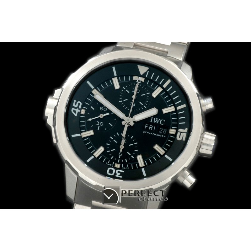 IWAQT20022S 2014 Aquatimer Cousteau Diver SS/SS Black A-7750