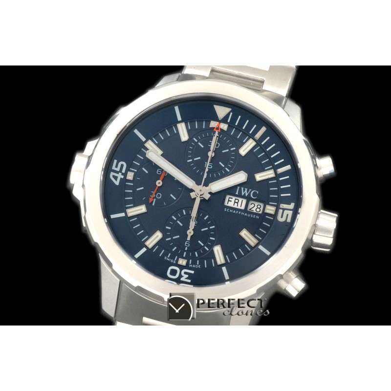 IWAQT20023S 2014 Aquatimer Cousteau Diver SS/SS Blue A-7750