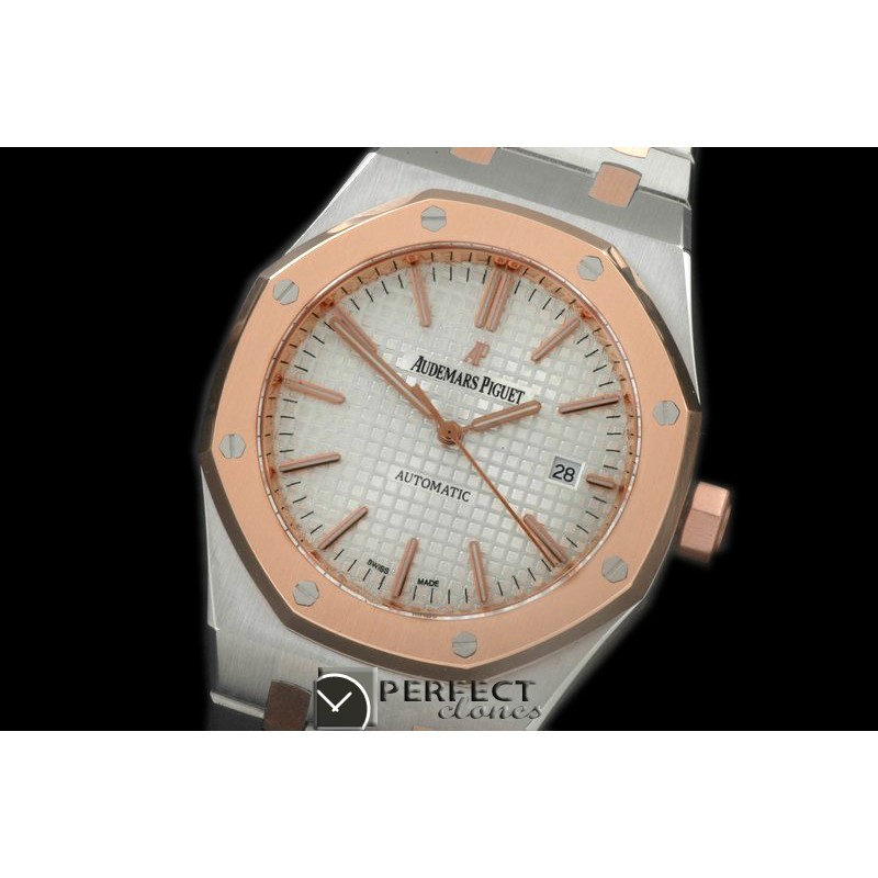 AP15400-421 Royal Oak 1540SS/RG White Asian 2813