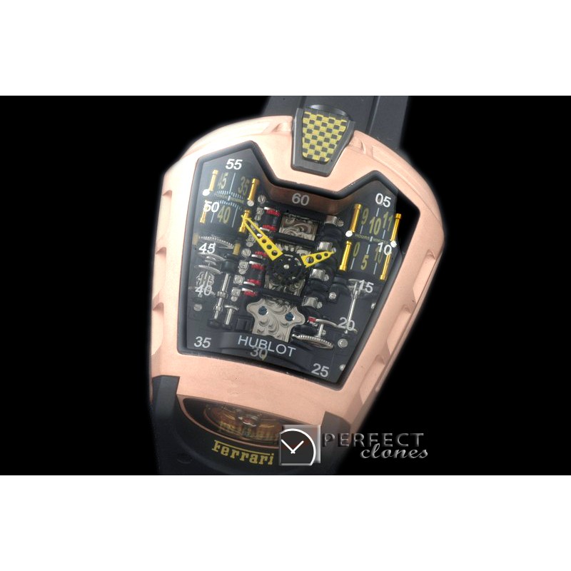 HBMP01006 LaFerrari Masterpiece RG/RU Black/Yellow Asian 2813 Mo