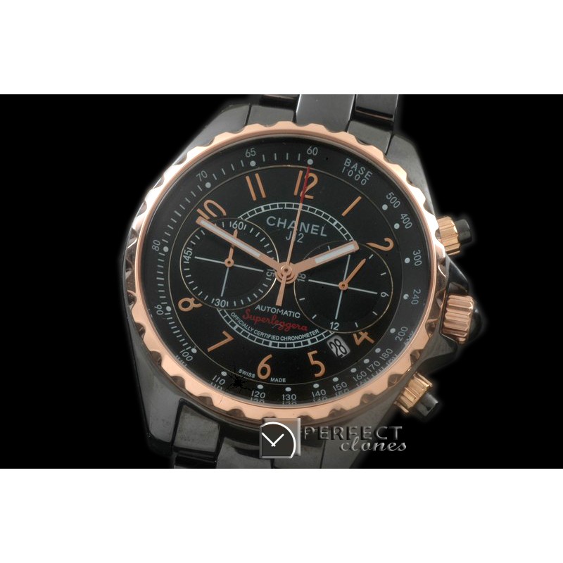 CHA00014 Superleggera Chrono RG/CER Black Japanese Qtz Jap OS 20