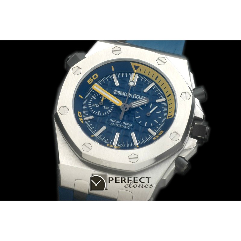 APDC-102 Royal Oak Diver Chronohraph SS/RU Blue Seiko VK64 Qtz