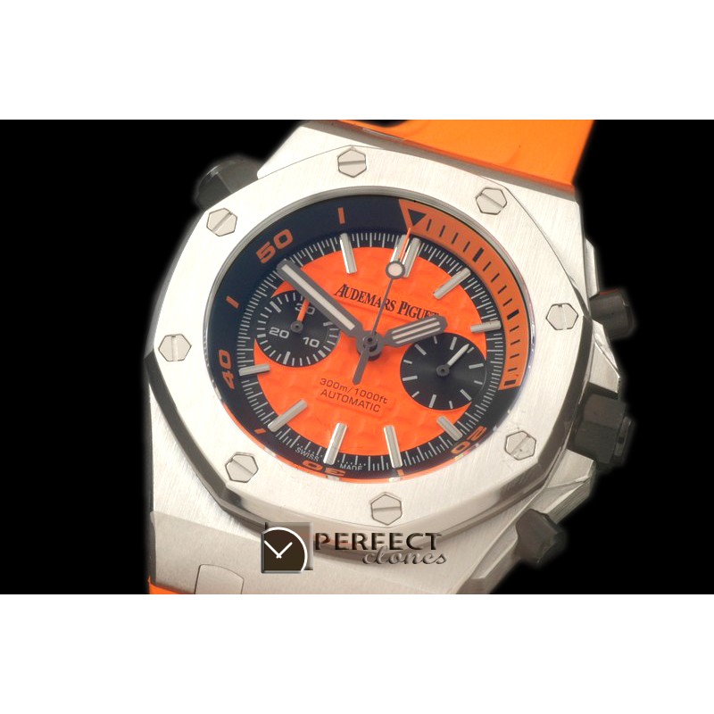 APDC-105 Royal Oak Diver Chronohraph SS/RU Orange Seiko VK64 Qtz