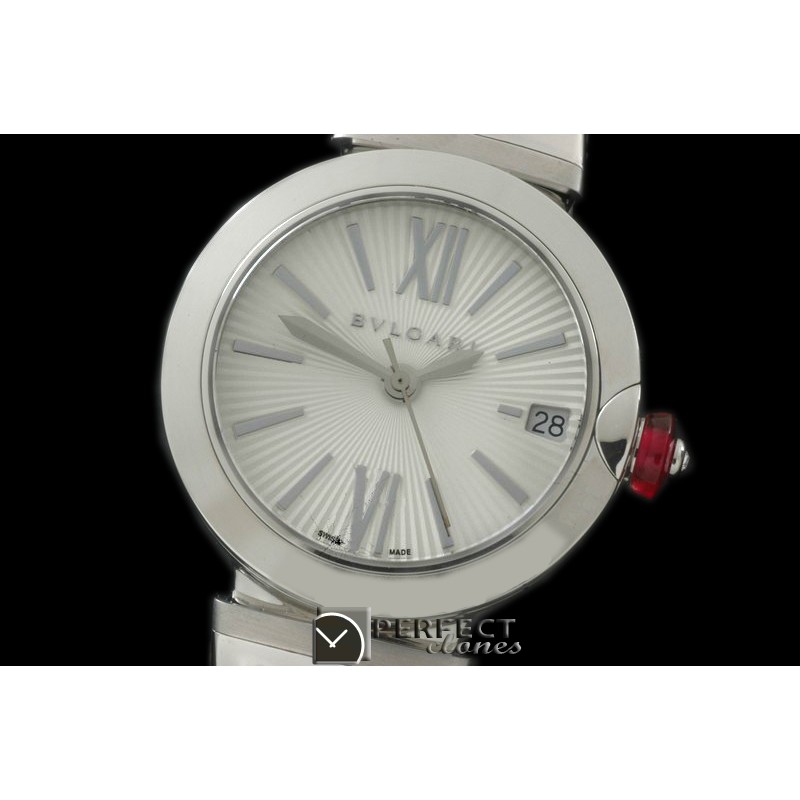 BVL00121 Lvcea SS/SS White Stk Swiss Quartz