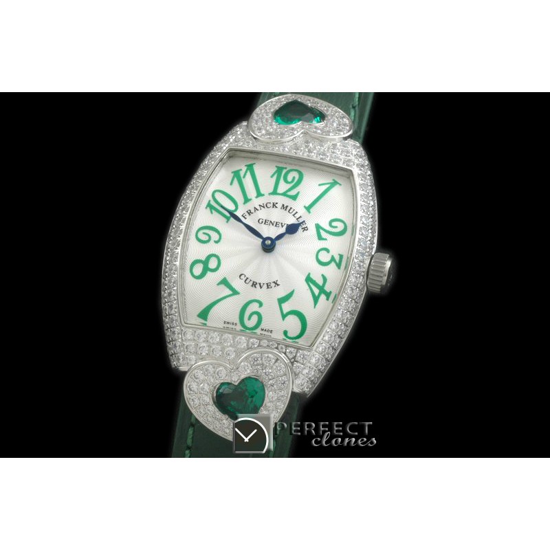 FMDH-111 Curvex Diamond Heart SS/LE White Jap Qtz