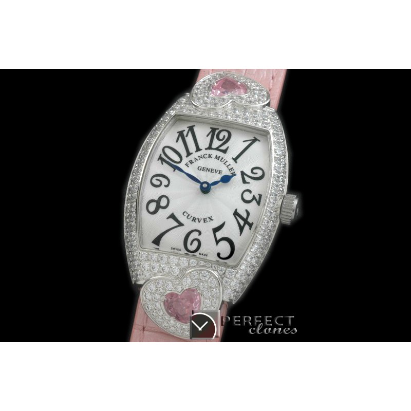 FMDH-105 Curvex Diamond Heart SS/LE White Jap Qtz