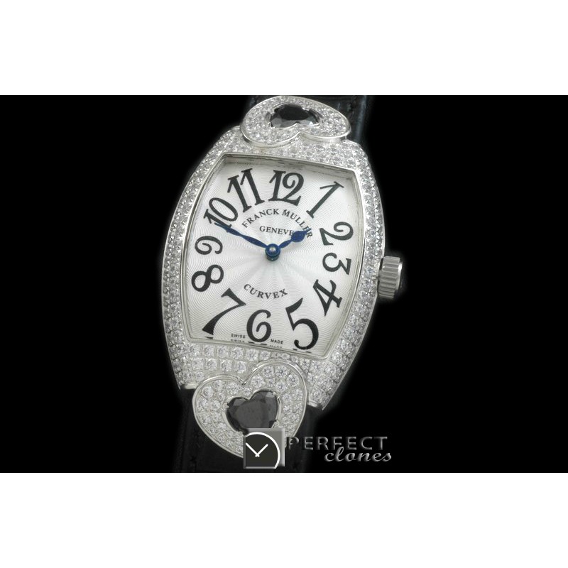FMDH-101 Curvex Diamond Heart SS/LE White Jap Qtz