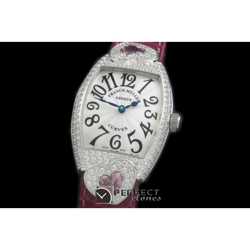 FMDH-102 Curvex Diamond Heart SS/LE White Jap Qtz