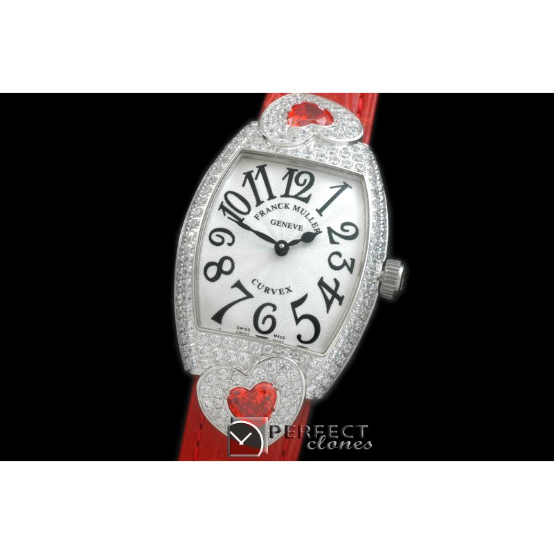 FMDH-103 Curvex Diamond Heart SS/LE White Jap Qtz