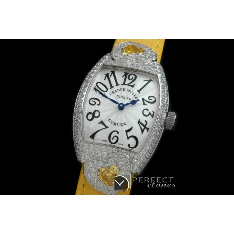 FMDH-104 Curvex Diamond Heart SS/LE White Jap Qtz