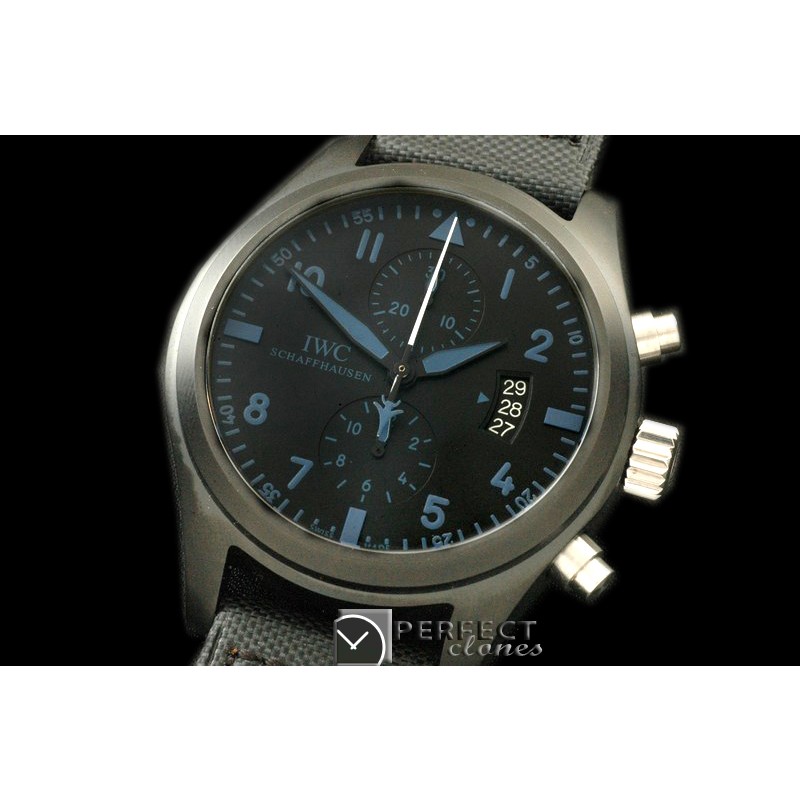 IWP10003 Top Gun Pilot Chrono PVD/Ny/Black/Blue A-775